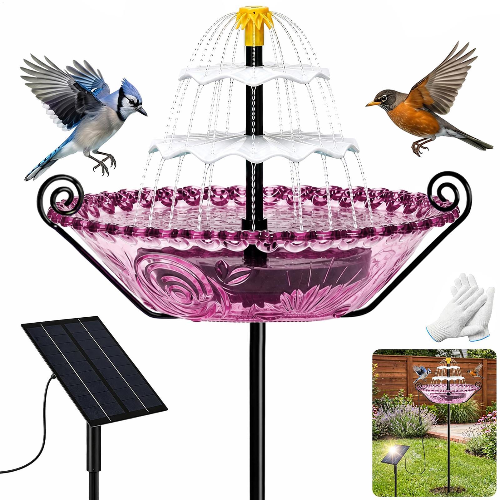 Bird Bath Solar Powered Bluebi - Power Outdoor ulasan dan harga