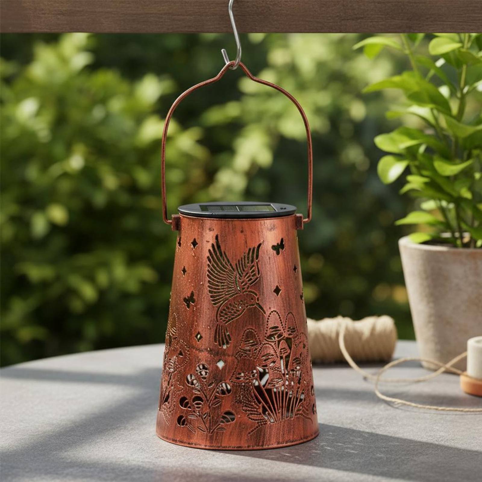 Floral Garden Lantern Pattern  - Outdoor Power Lights ulasan dan harga