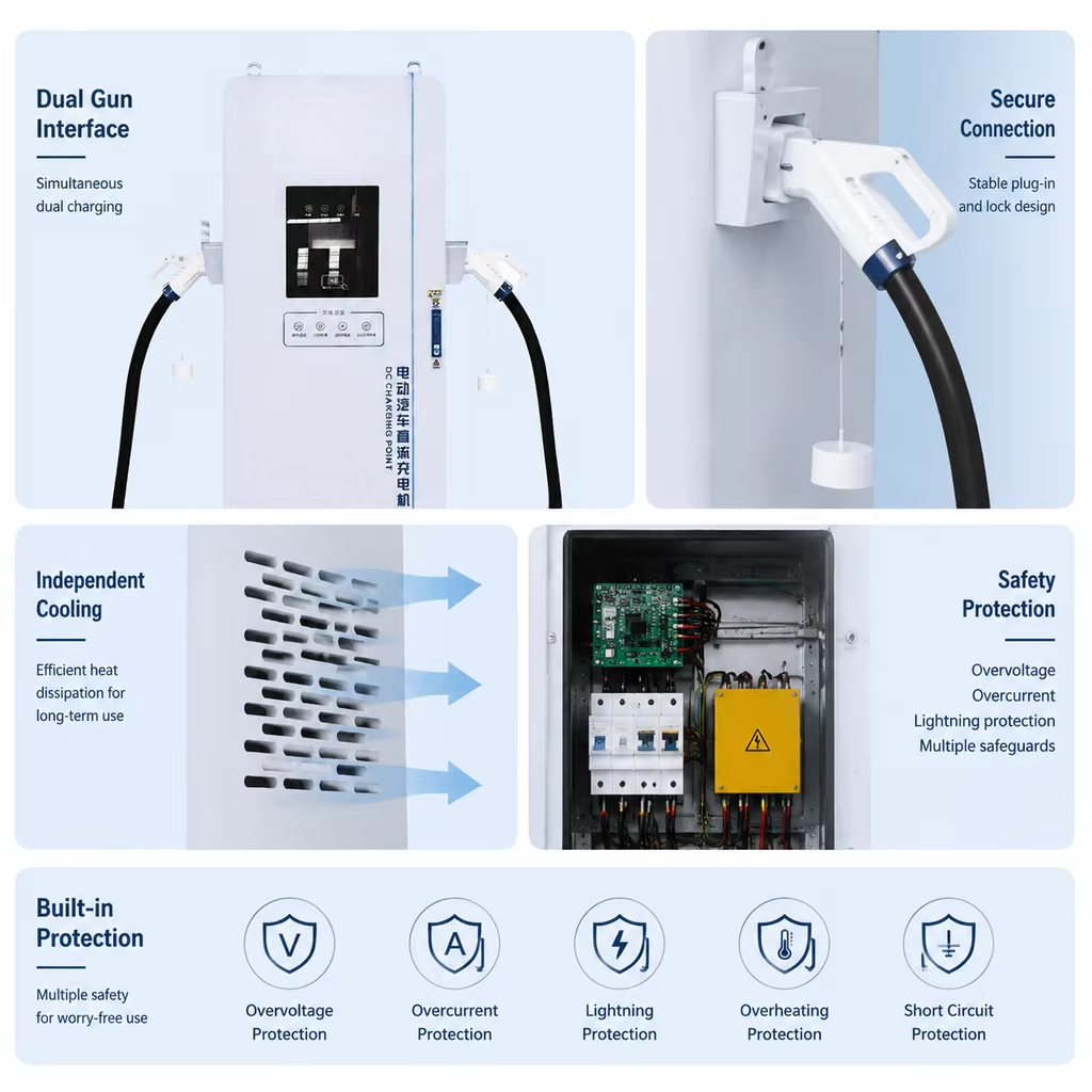 400kW Commercial DC EV Charger - Power Outdoor ulasan dan harga