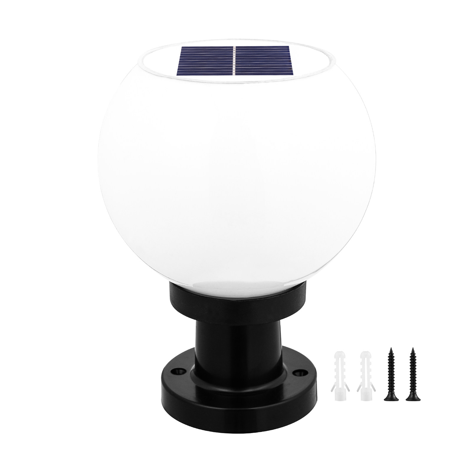 Round LED Solar Wall Pillar La - Outdoor Power Lights ulasan dan harga