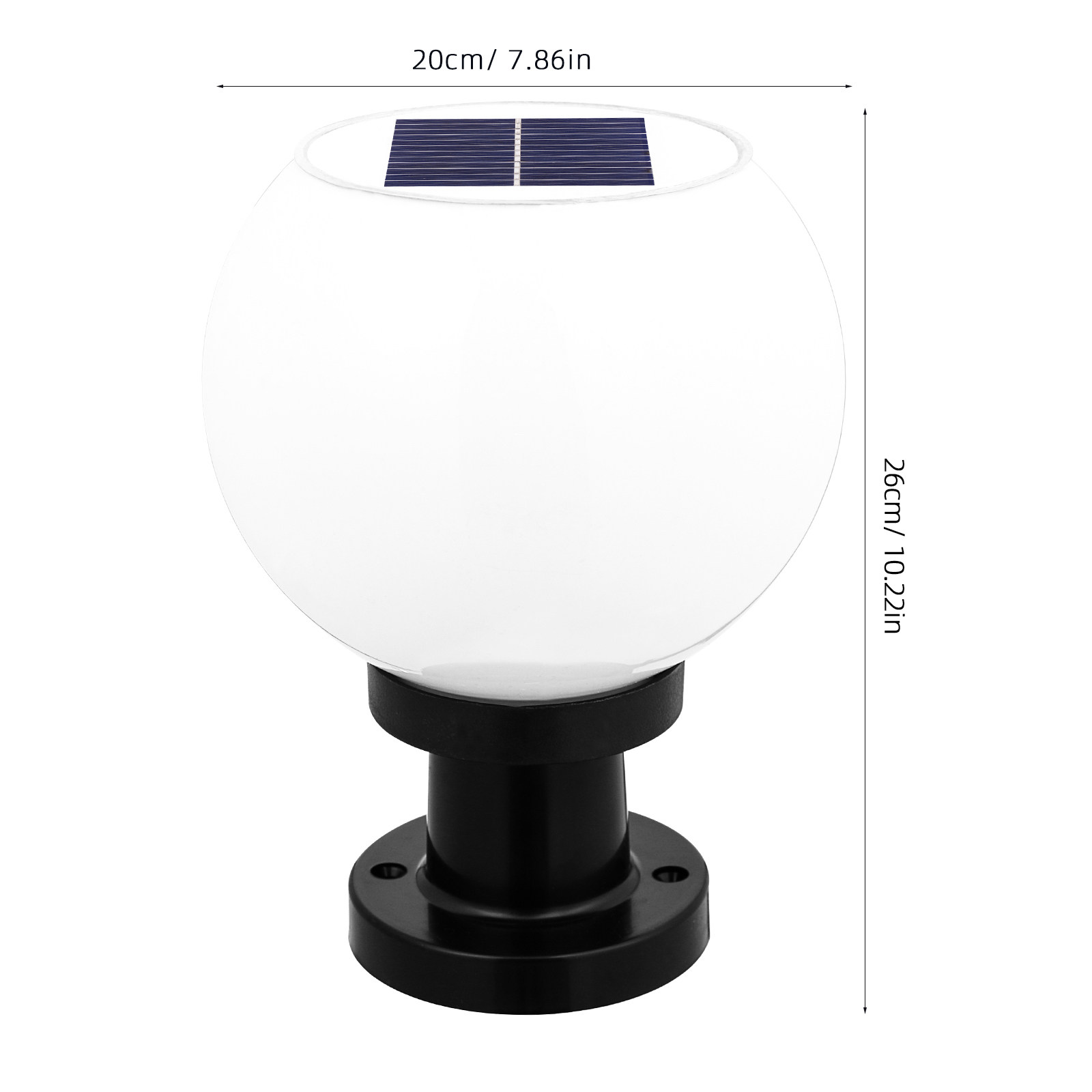 Round LED Solar Wall Pillar La - Outdoor Power Lights ulasan dan harga